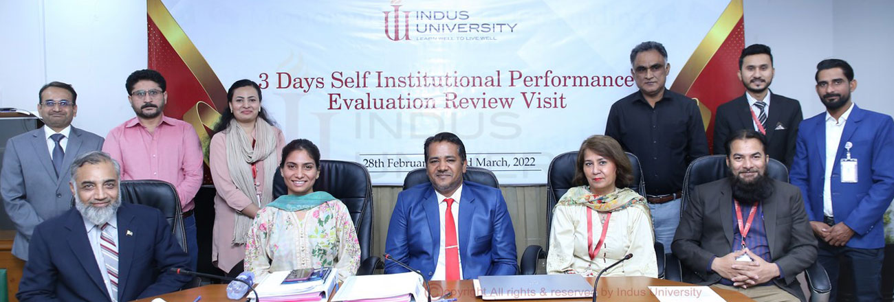 QEC team members from IBA, Karachi visiting Indus University as External Reviewer for self-Institutional Performance Evaluation (IPE)
