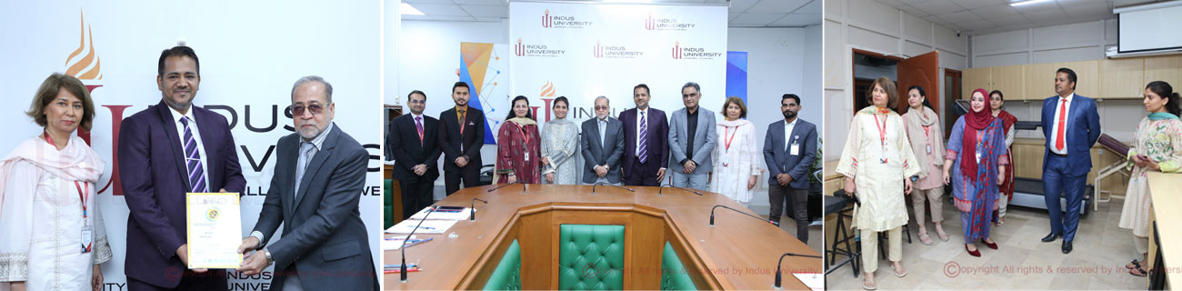 QEC team members from IBA, Karachi visiting Indus University as External Reviewer for self-Institutional Performance Evaluation (IPE)